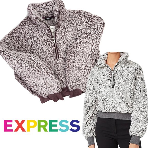 Express sherpa half zip online